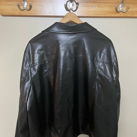 3X Intempo Black Leather Jacket - Picture 3 of 4